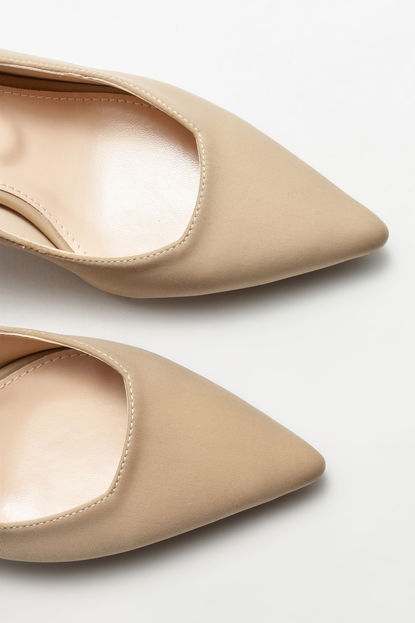 Bej kadın stiletto - Elle Shoes