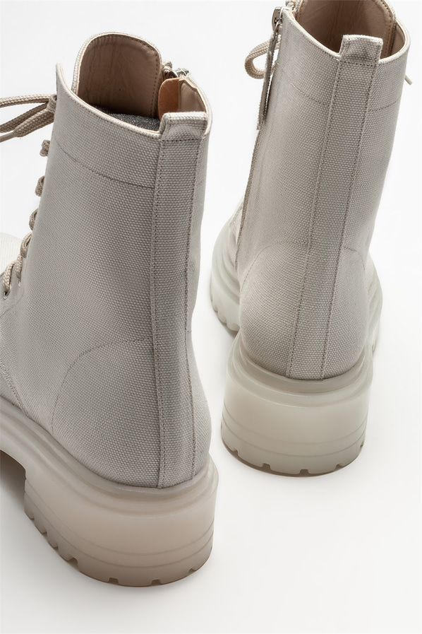 Bej kadın bot - Elle Shoes
