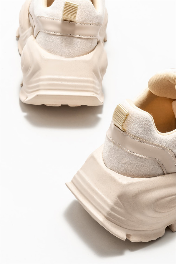 Bej kadın sneaker - Elle Shoes