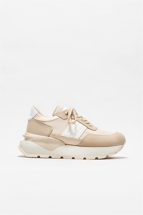 Bej kadın sneaker - Elle Shoes