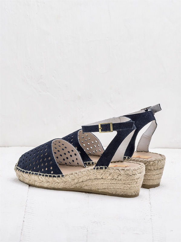 Lacivert kadın sandalet - Elle Shoes