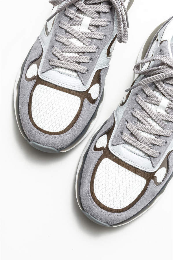 Beyaz deri erkek spor ayakkabı - Elle Shoes