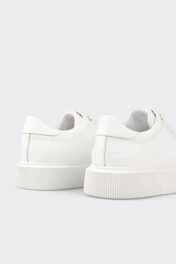 Beyaz Deri Erkek Spor Ayakkabı