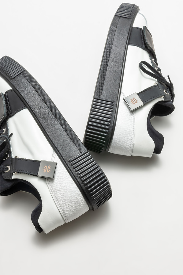 Beyaz deri erkek spor ayakkabı - Elle Shoes