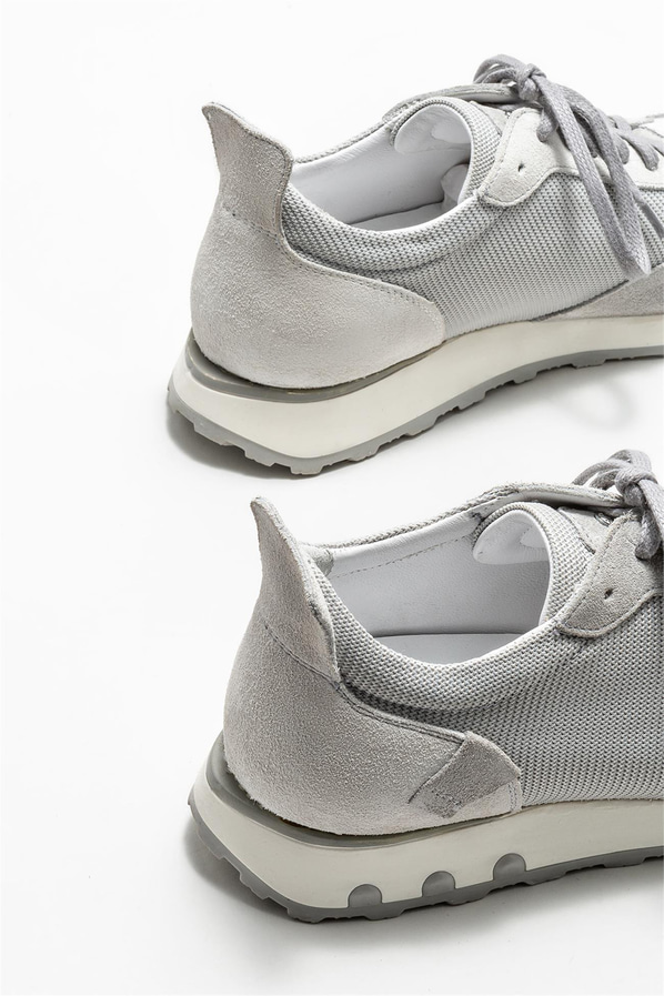 Beyaz deri erkek spor ayakkabı - Elle Shoes