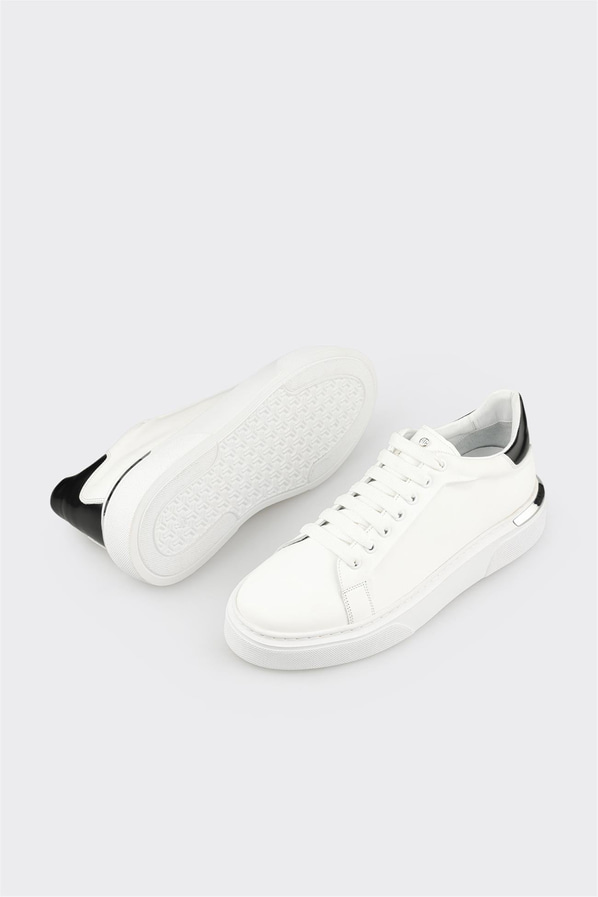 Beyaz Deri Erkek Spor Ayakkabı