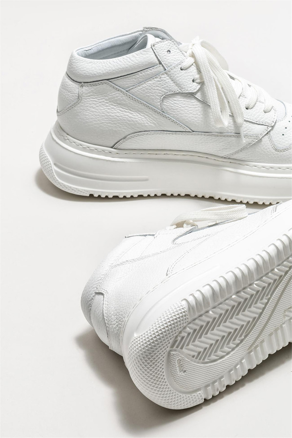 Beyaz deri erkek bot - Elle Shoes