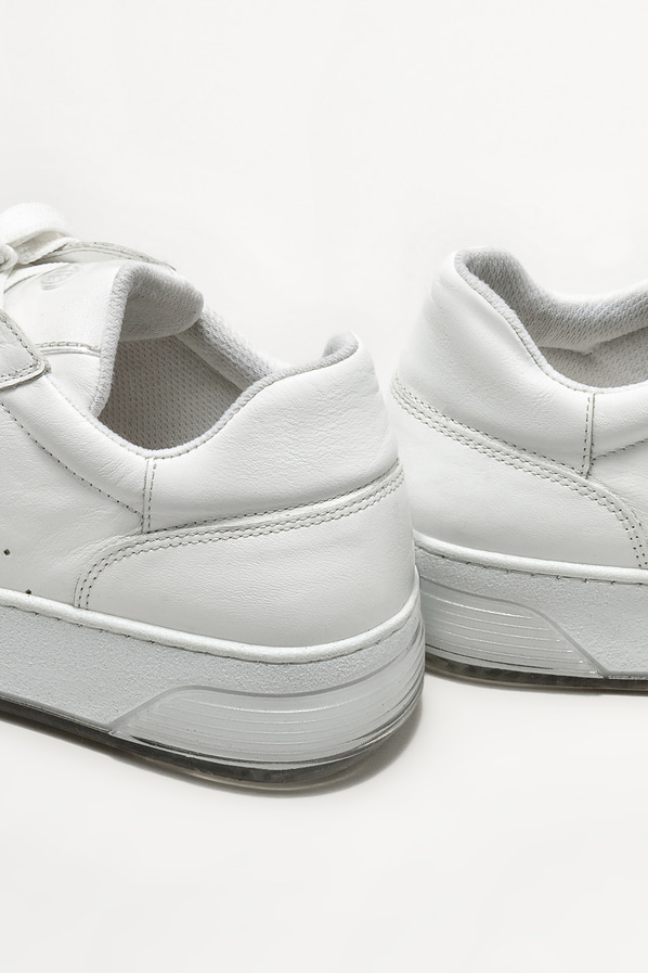 Beyaz deri kadın spor ayakkabı - Elle Shoes