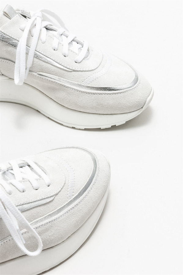 Beyaz deri kadın spor ayakkabı - Elle Shoes