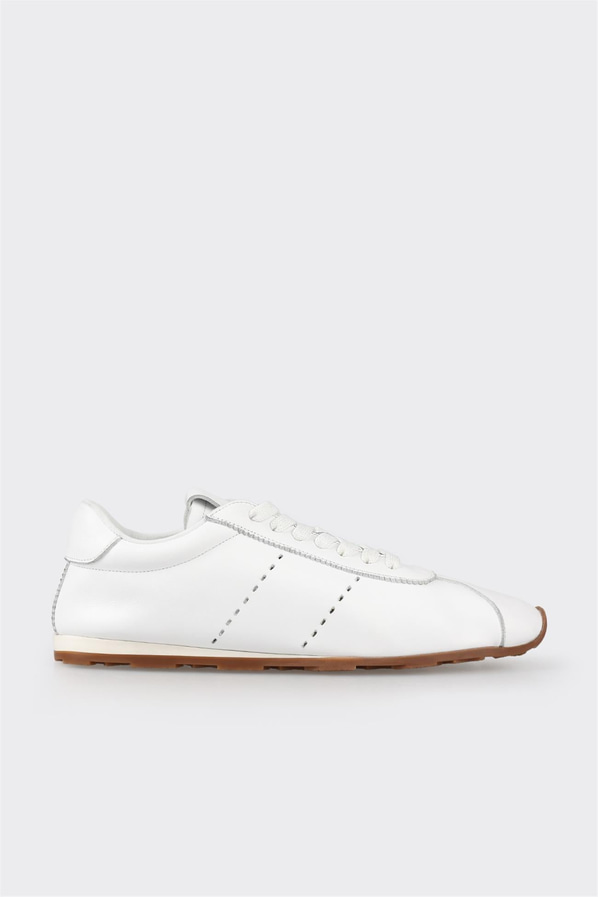 Beyaz deri kadın sneaker - Elle Shoes