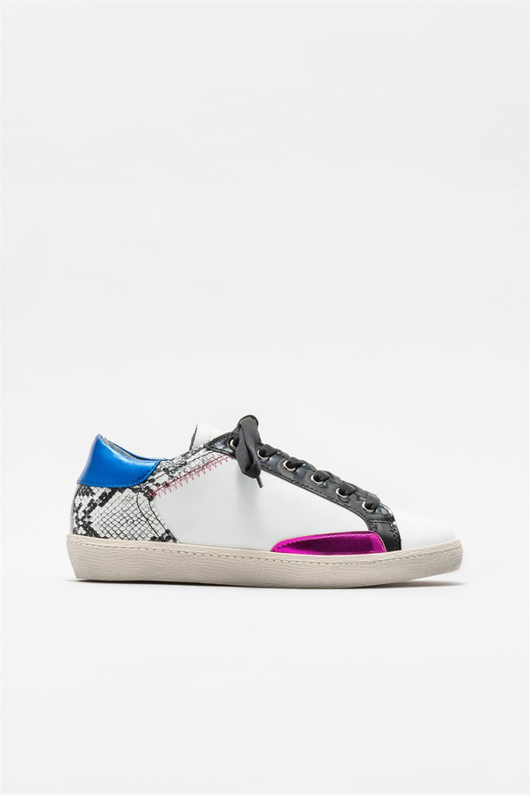 Beyaz deri kadın sneaker - Elle Shoes