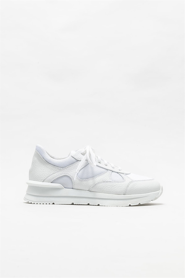 Beyaz deri kadın spor ayakkabı - Elle Shoes