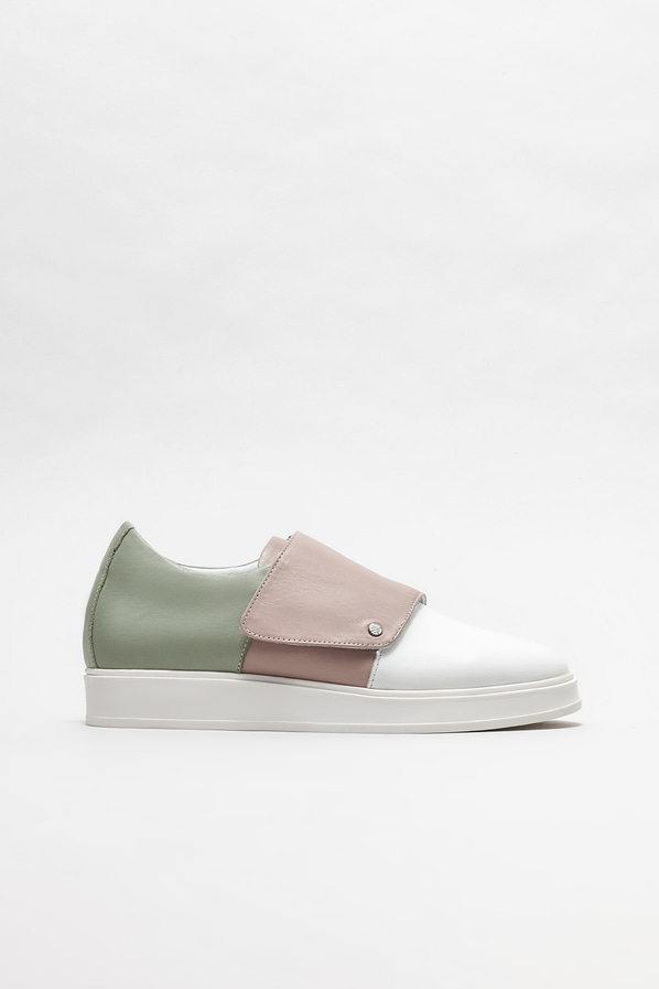 Beyaz deri kadın spor ayakkabı - Elle Shoes