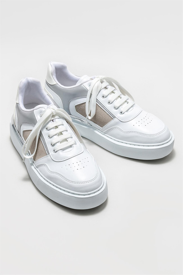 Beyaz erkek spor ayakkabı - Elle Shoes