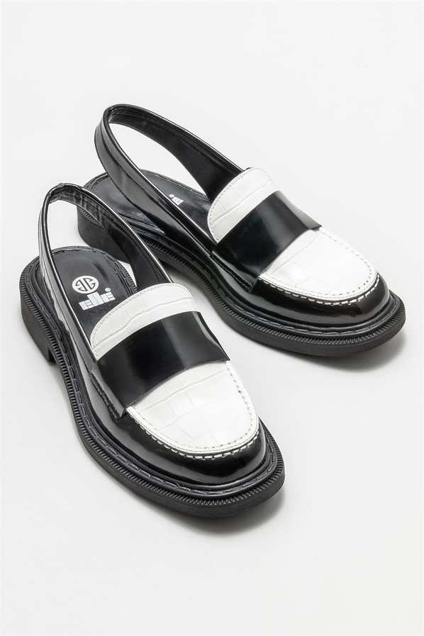 Beyaz düz kadın ayakkabı, günlük kullanım için - Elle Shoes