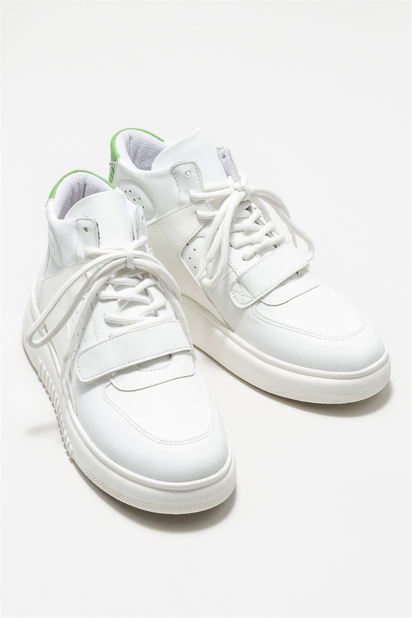 Beyaz kadın bot, günlük kullanım için - Elle Shoes
