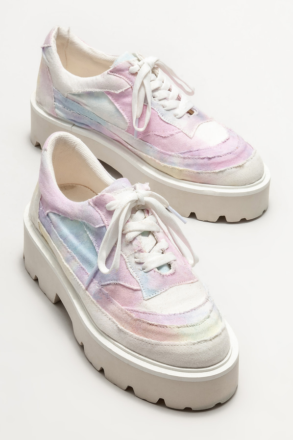 Beyaz kadın oxford - Elle Shoes