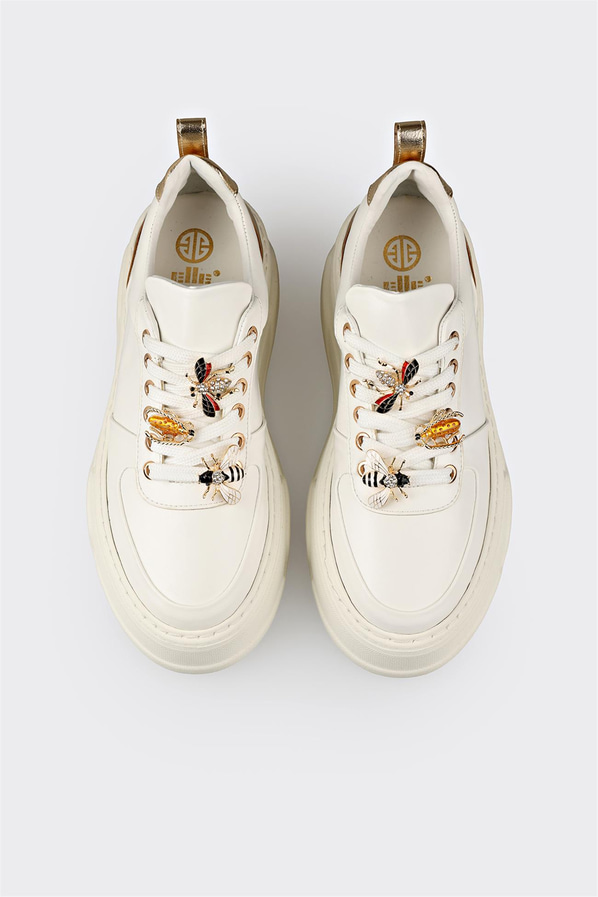 Beyaz kadın sneaker - Elle Shoes