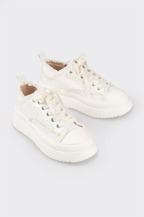 Beyaz kadın sneaker - Elle Shoes