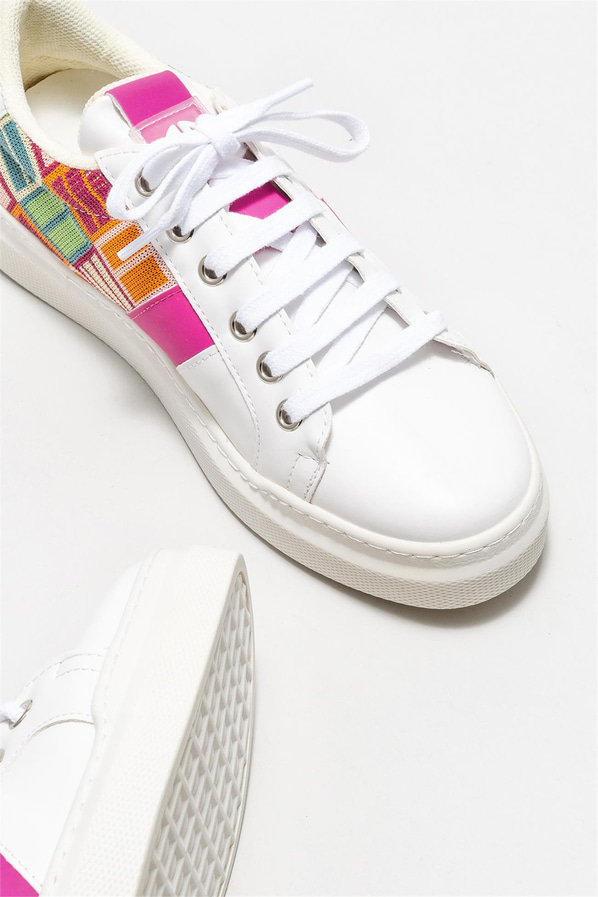 Beyaz kadın sneaker - Elle Shoes