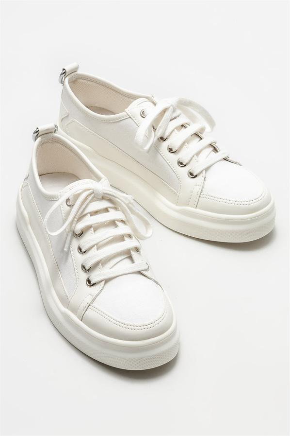 Beyaz kadın spor ayakkabı - Elle Shoes