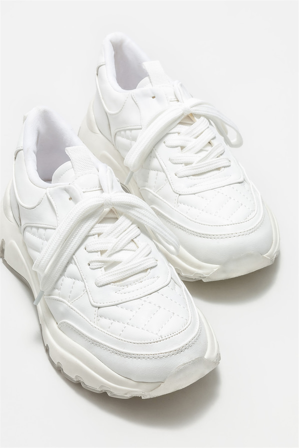 Beyaz kadın spor ayakkabı - Elle Shoes