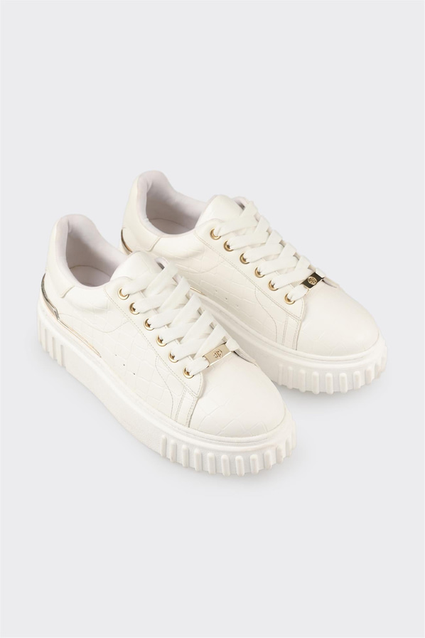 Beyaz kadın sneaker - Elle Shoes