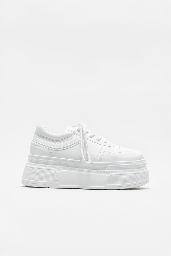 Beyaz kadın sneaker - Elle Shoes