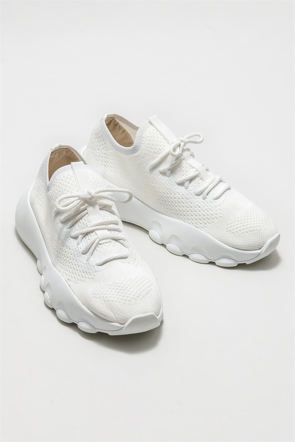 Beyaz kadın sneaker - Elle Shoes
