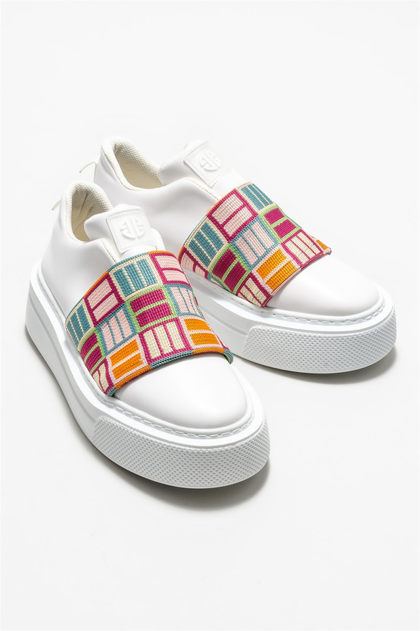 Beyaz kadın sneaker - Elle Shoes