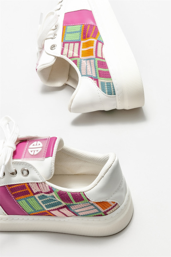 Beyaz kadın sneaker - Elle Shoes