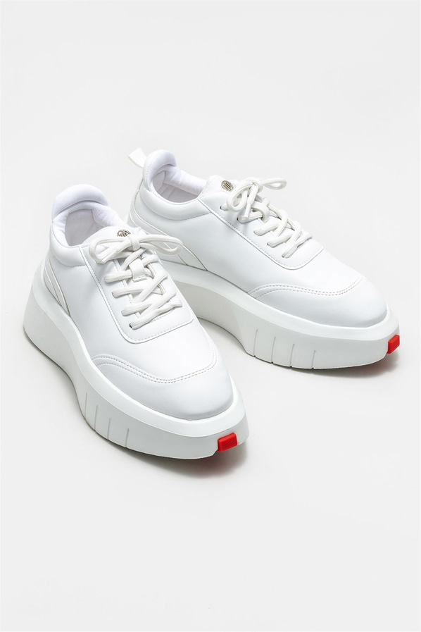 Beyaz kadın sneaker - Elle Shoes