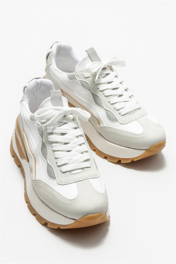 Beyaz kadın spor ayakkabı - Elle Shoes