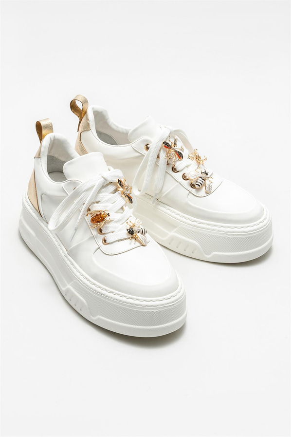 Beyaz kadın sneaker - Elle Shoes