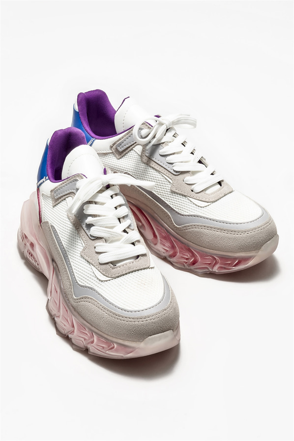 Beyaz kadın sneaker - Elle Shoes