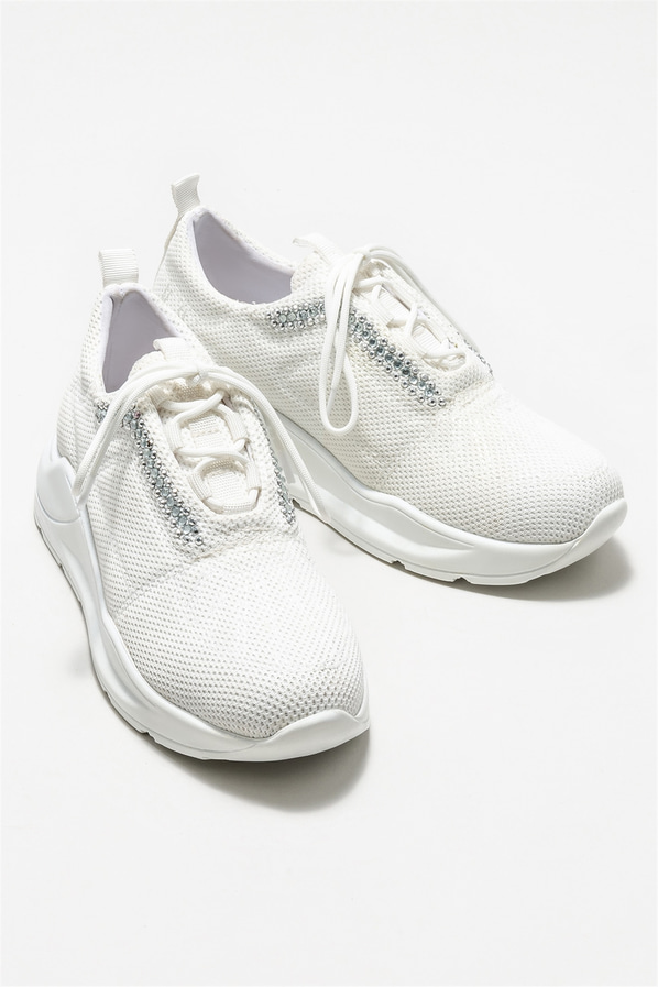 Beyaz kadın sneaker - Elle Shoes