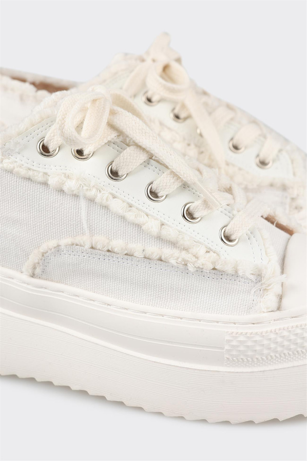 Beyaz kadın sneaker - Elle Shoes