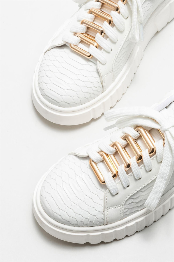 Beyaz kadın sneaker - Elle Shoes
