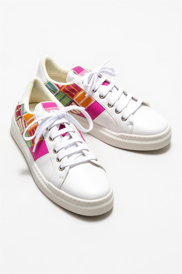 Beyaz kadın sneaker - Elle Shoes