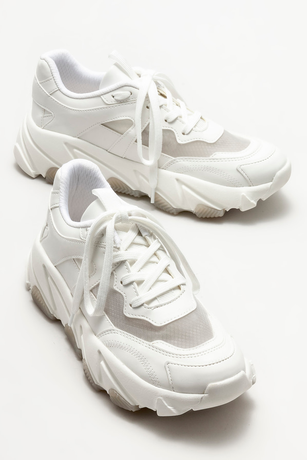 Beyaz kadın spor ayakkabı - Elle Shoes
