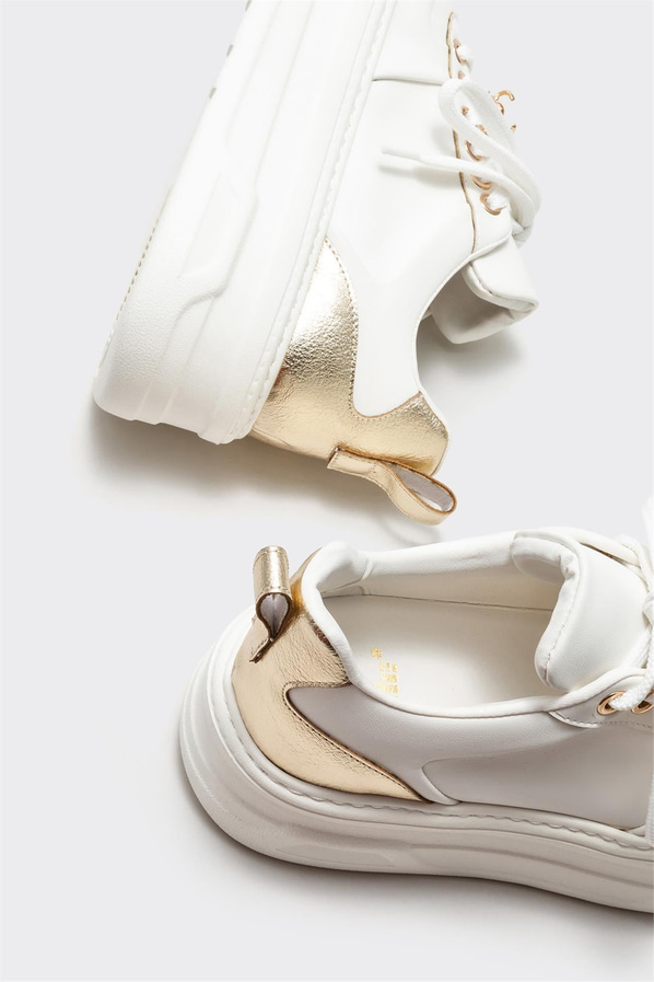 Beyaz kadın sneaker - Elle Shoes
