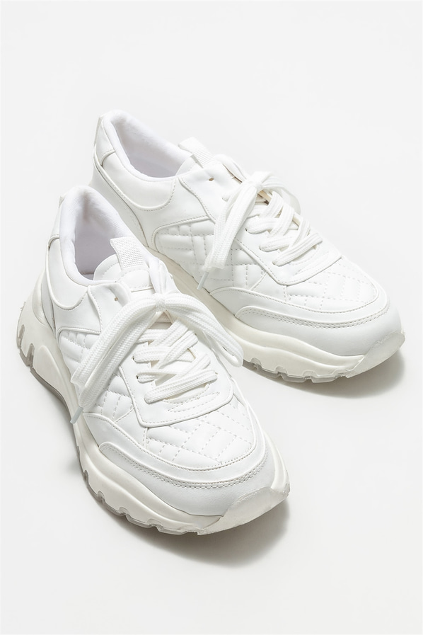 Beyaz kadın spor ayakkabı - Elle Shoes