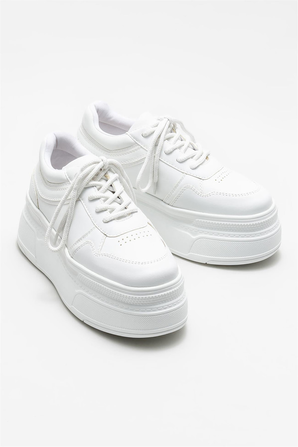 Beyaz kadın sneaker - Elle Shoes
