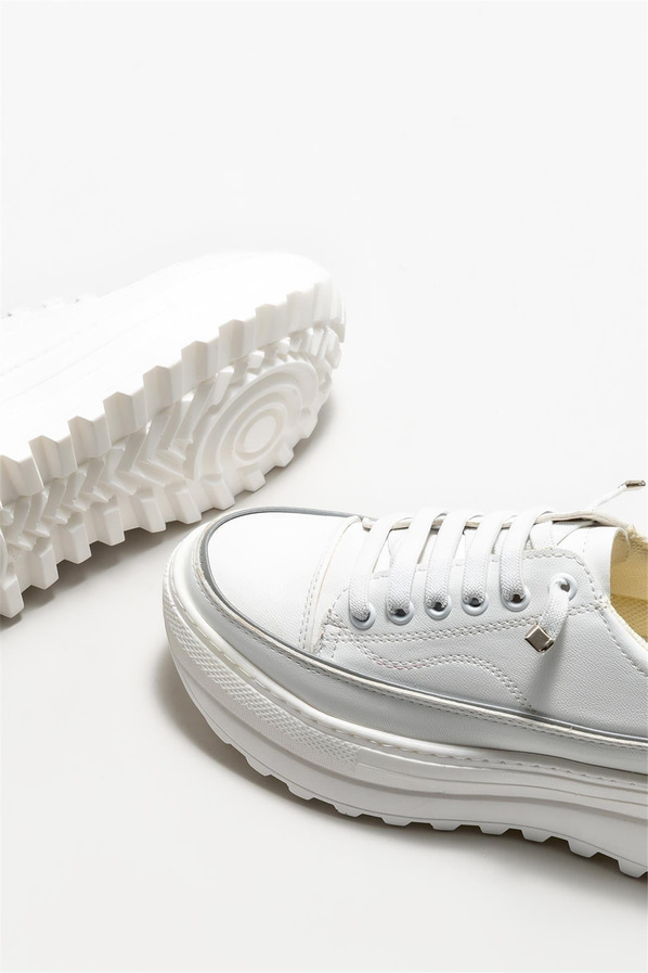 Beyaz kadın sneaker - Elle Shoes