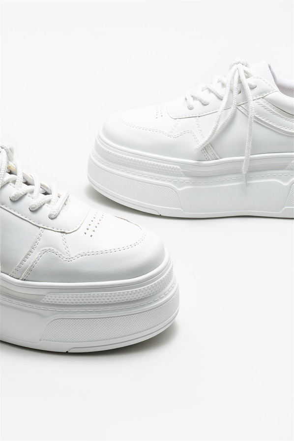 Beyaz kadın sneaker - Elle Shoes