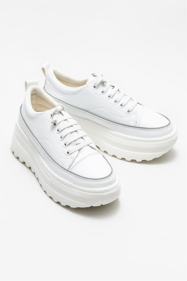 Beyaz kadın sneaker - Elle Shoes