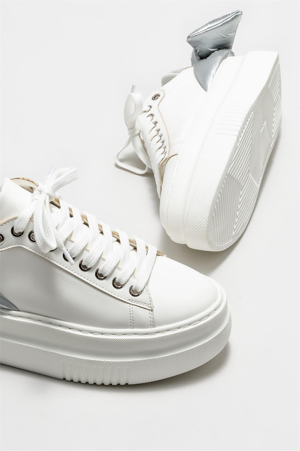 Beyaz kadın sneaker - Elle Shoes