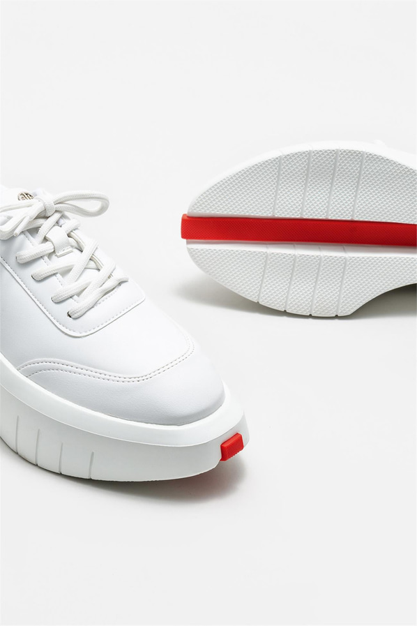 Beyaz kadın sneaker - Elle Shoes