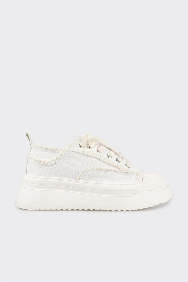 Beyaz kadın sneaker - Elle Shoes
