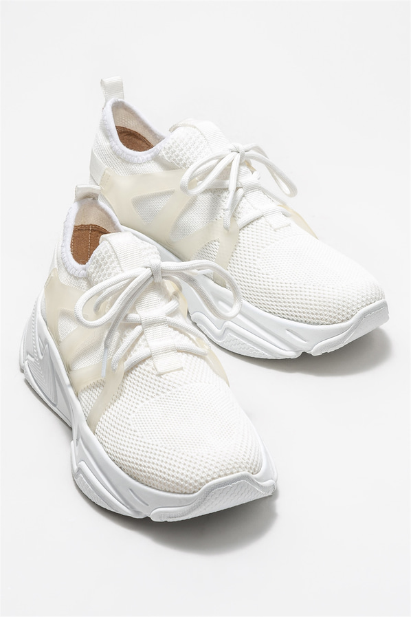 Beyaz kadın spor ayakkabı - Elle Shoes